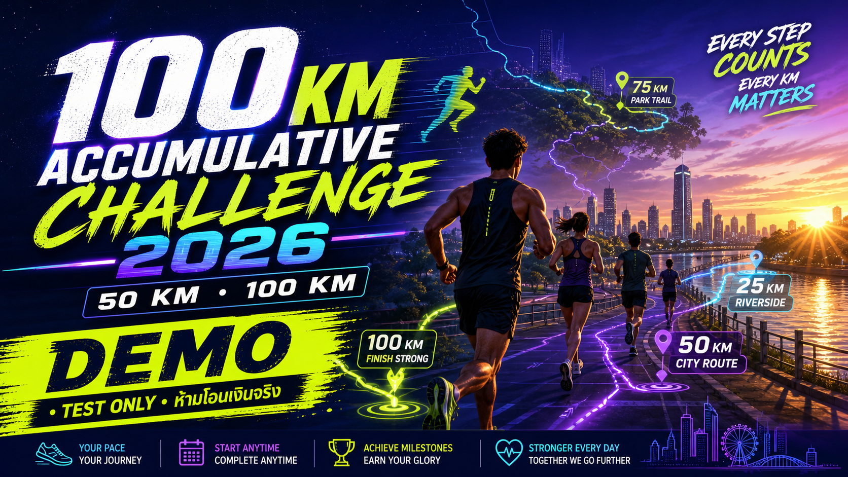 100 KM Accumulative Challenge