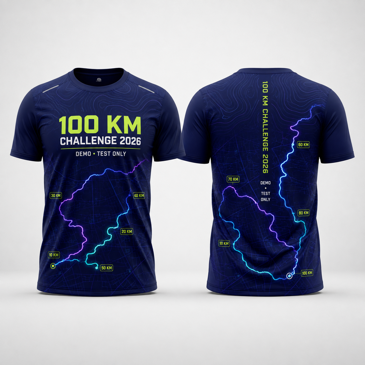 เสื้อกิจกรรม 100 KM Accumulative Challenge